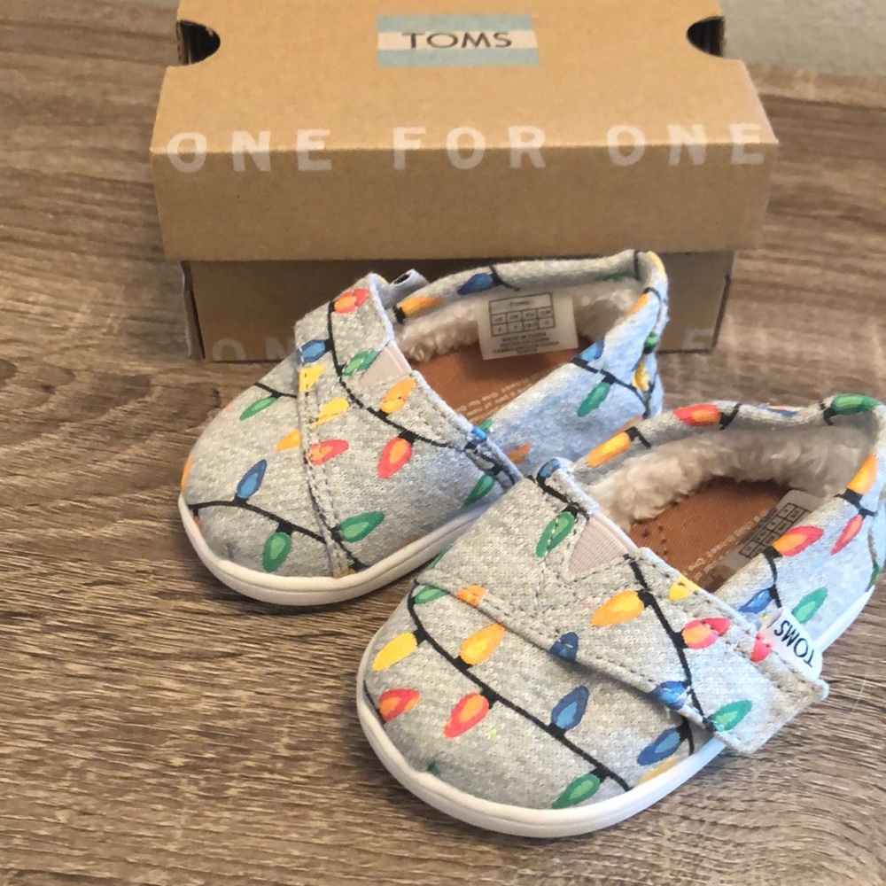 Toms Christmas Baby Shoes